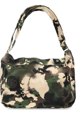 A Bathing Ape Heren, Tassen, Groen, Maat: ONE Size Katoen