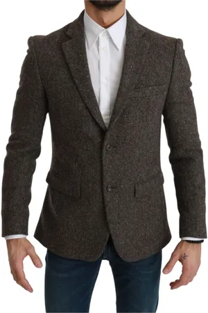 Dolce & Gabbana Heren, Jassen, Bruin, Maat: M Wol