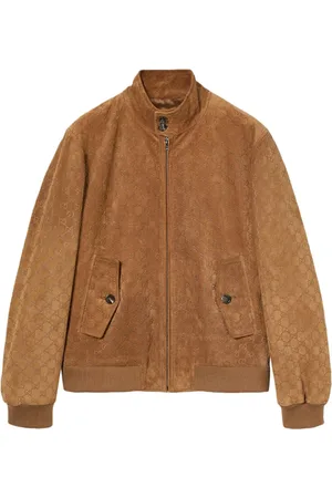 Gucci Heren, Jassen, Bruin, Maat: XL Leer