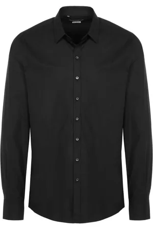 Dolce & Gabbana Heren, Overhemden, Zwart, Maat: S Katoen