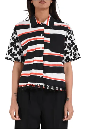 Msgm Dames, Blouses & Shirts, Veelkleurig, Maat: XS Katoen