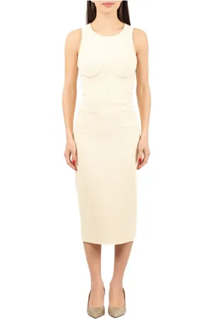 Elisabetta Franchi Dames, Jurken, Geel, Maat: XL