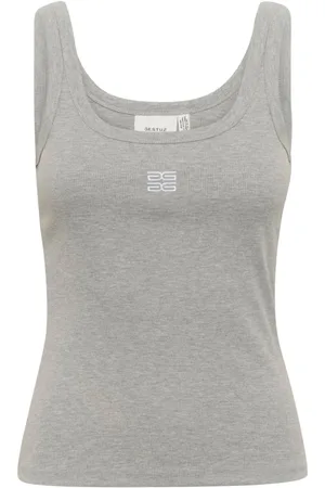 Gestuz Dames, Tops, Grijs, Maat: M