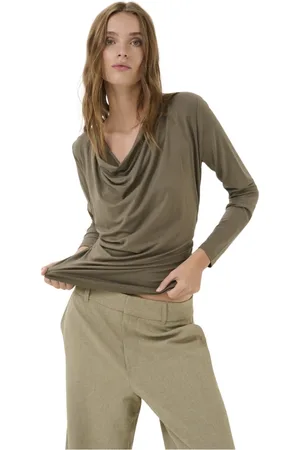 My Essential Wardrobe Dames, Blouses & Shirts, Groen, Maat: 2XL