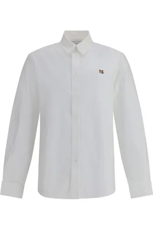 Maison Kitsuné Heren, Overhemden, Wit, Maat: XS Katoen