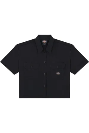 Dickies Dames, Blouses & Shirts, Zwart, Maat: L Katoen