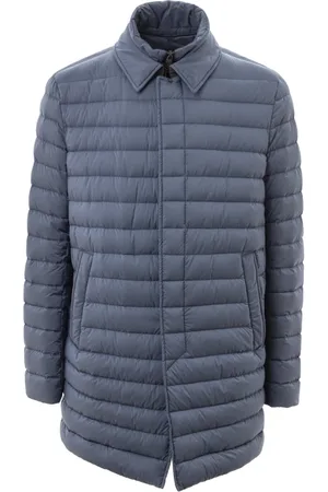 HERNO Heren, Jassen, Blauw, Maat: L Poliester