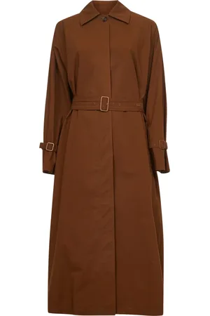 Max Mara Dames, Mantels, Bruin, Maat: 2XS Gabardine