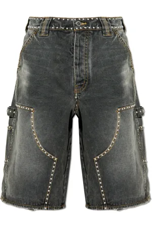 A Bathing Ape Heren, Korte broeken, Grijs, Maat: M Denim