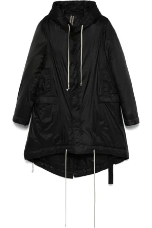 Rick Owens Dames, Mantels, Zwart, Maat: XL Poliester
