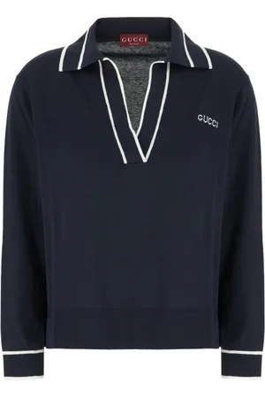 Gucci Dames, Tops, Blauw, Maat: L Katoen