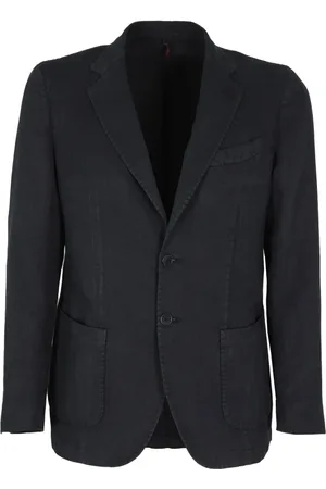 Biagio Santaniello Heren, Jassen, Blauw, Maat: XL Katoen