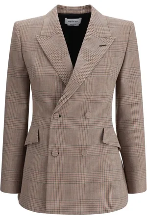 Alexander McQueen Dames, Jassen, Bruin, Maat: XS Wol