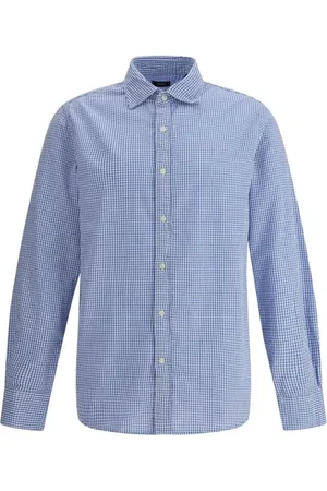 DEPERLU Heren, Overhemden, Blauw, Maat: XL Katoen