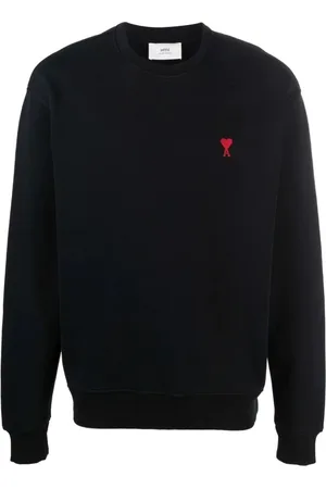 Ami Dames, Sweatshirts & Hoodies, Zwart, Maat: 2XL Katoen