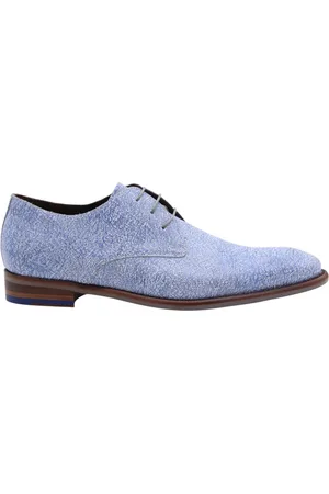 Floris van Bommel Heren, Schoenen, Blauw, Maat: 42 EU
