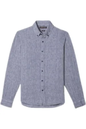 Michael Kors Heren, Overhemden, Blauw, Maat: S Linnen