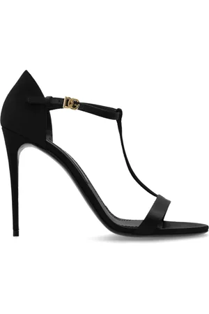 Dolce & Gabbana Dames, Schoenen, Zwart, Maat: 39 EU Satijn