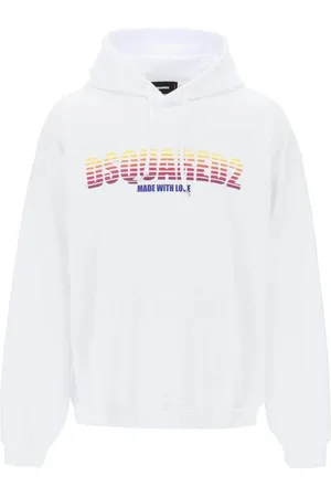 Dsquared2 Heren, Sweatshirts & Hoodies, Wit, Maat: XL