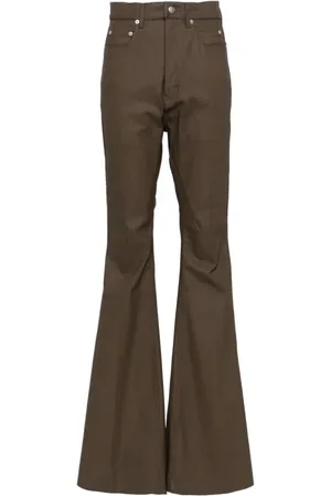 Rick Owens Dames, Broeken, Bruin, Maat: W29 Denim