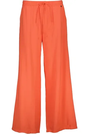 AMELIE & AMELIE Dames, Broeken, Oranje, Maat: S