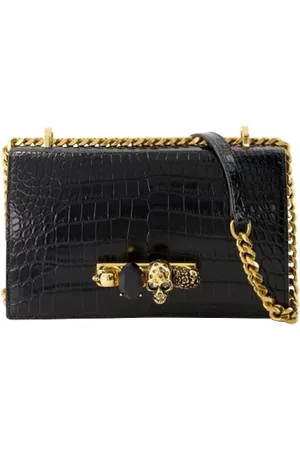 Alexander McQueen Dames, Tassen, Zwart, Maat: ONE Size Leer
