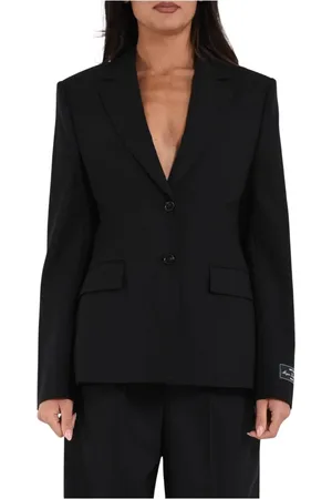 Msgm Dames, Jassen, Zwart, Maat: XS Katoen