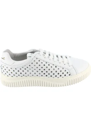 Voile blanche Dames, Schoenen, Wit, Maat: 35 EU Leer