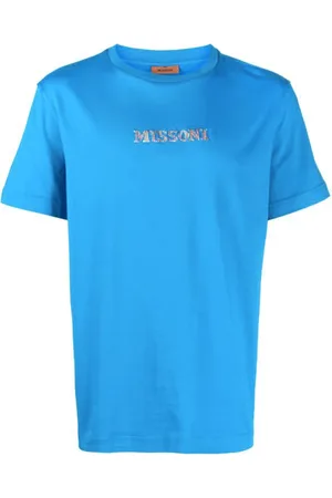 Missoni Heren, Tops, Blauw, Maat: M