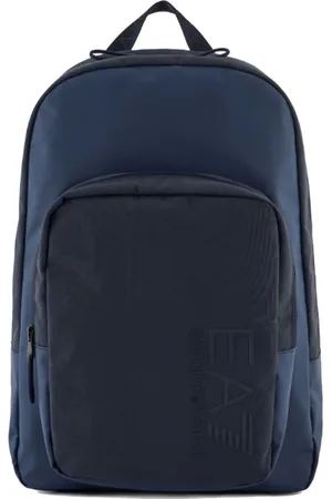 Emporio Armani Heren, Tassen, Blauw, Maat: ONE Size Poliester