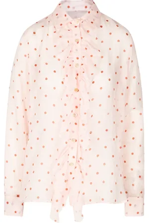 Jucca Dames, Blouses & Shirts, Roze, Maat: XS Katoen