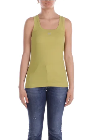 Pinko Dames, Tops, Groen, Maat: L Katoen