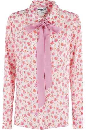 Essentiel Antwerp Dames, Blouses & Shirts, Roze, Maat: S Zijde