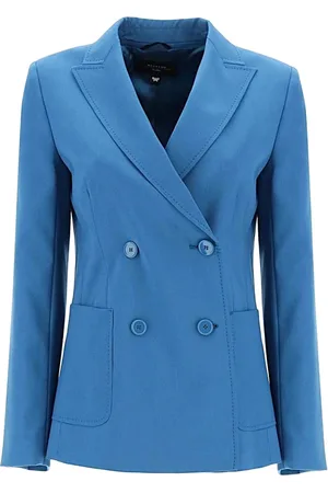 Max Mara Dames, Jassen, Blauw, Maat: 2XS