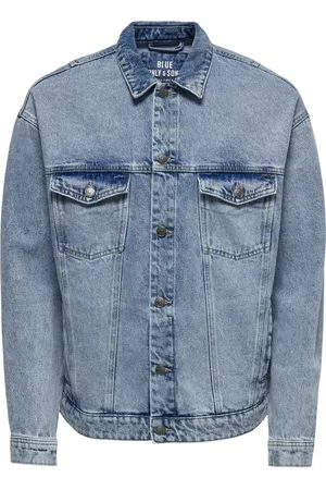 Only & Sons Heren, Jassen, Blauw, Maat: XL Denim