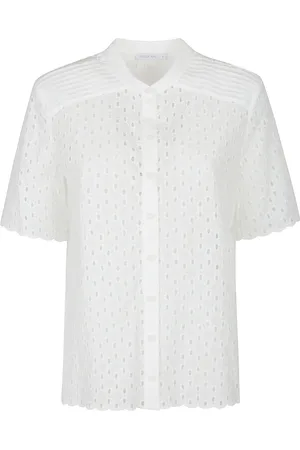 Patrizia Pepe Dames, Blouses & Shirts, Wit, Maat: 2XS
