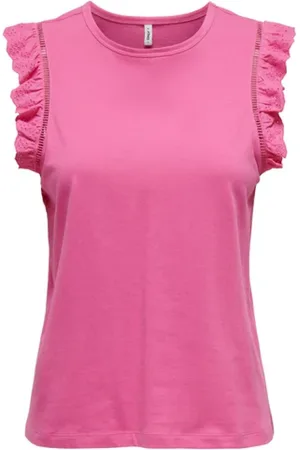 ONLY Dames, Tops, Roze, Maat: S Katoen