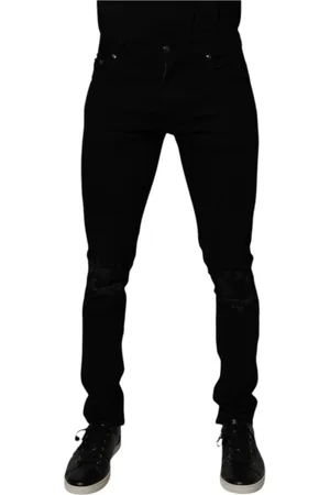 Dolce & Gabbana Heren, Jeans, Zwart, Maat: M Katoen