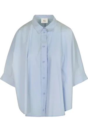 8PM Dames, Blouses & Shirts, Blauw, Maat: M Denim