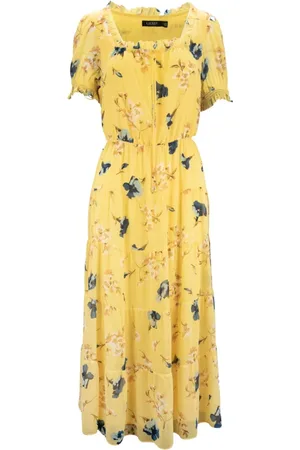 Ralph Lauren Dames, Jurken, Geel, Maat: XS Poliester