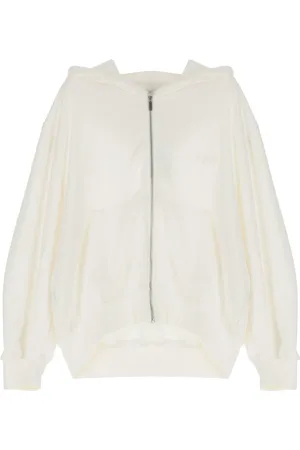 Please Dames, Sweatshirts & Hoodies, Wit, Maat: S Katoen