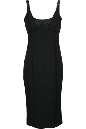 VERSACE Dames, Jurken, Zwart, Maat: XS Poliester