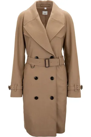 Burberry Dames, Mantels, Bruin, Maat: XS Wol
