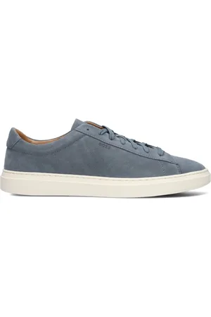 HUGO BOSS Heren, Schoenen, Blauw, Maat: 40 EU Suède