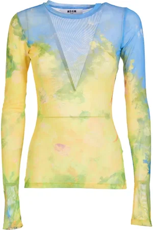 Msgm Dames, Tops, Veelkleurig, Maat: 2XS Poliester