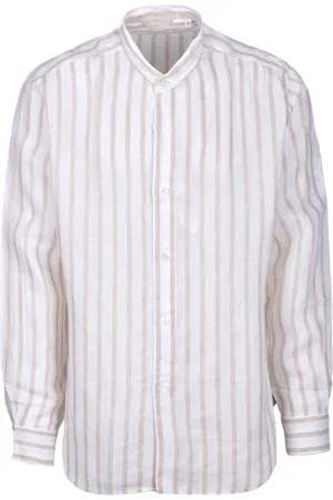 ELEVENTY Heren, Overhemden, Veelkleurig, Maat: 2XL Linnen