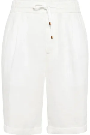 Brunello Cucinelli Heren, Korte broeken, Wit, Maat: XL Katoen