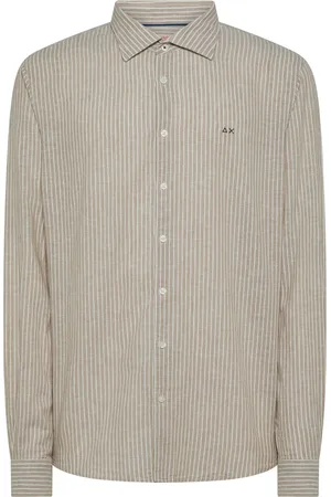 sun68 Heren, Overhemden, , Maat: 2XL Linnen