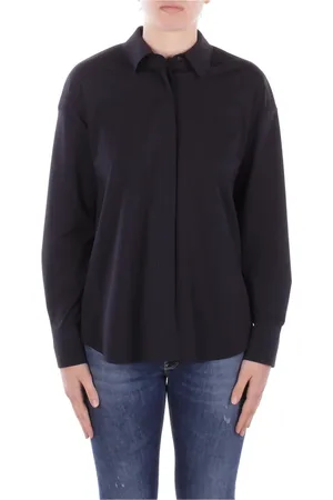 Max Mara Dames, Blouses & Shirts, Blauw, Maat: L Jersey