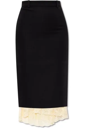 Balenciaga Dames, Rokken, Zwart, Maat: 2XS Wol